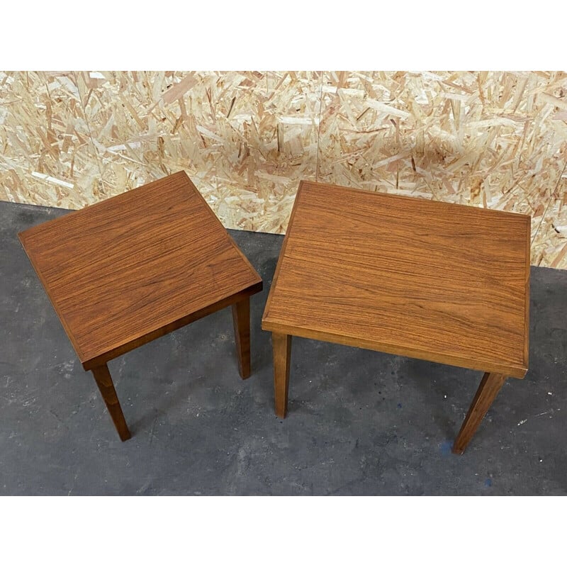 Paire de tables d'appoint danoises vintage, 1960-1970