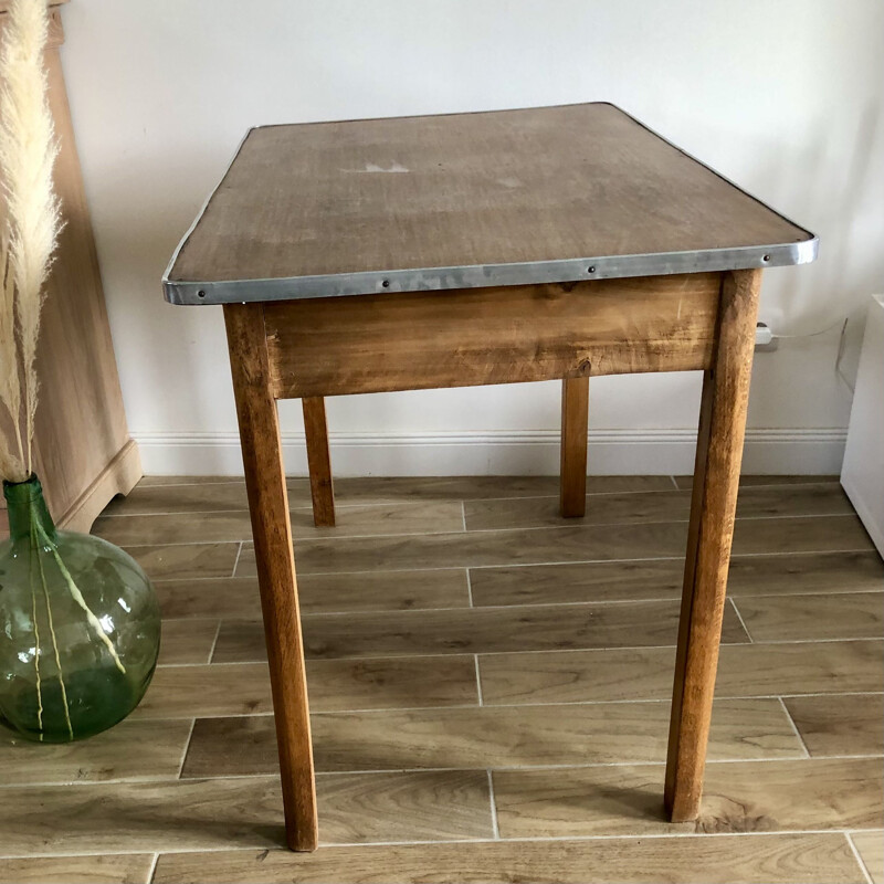 Vintage farm table in solid wood