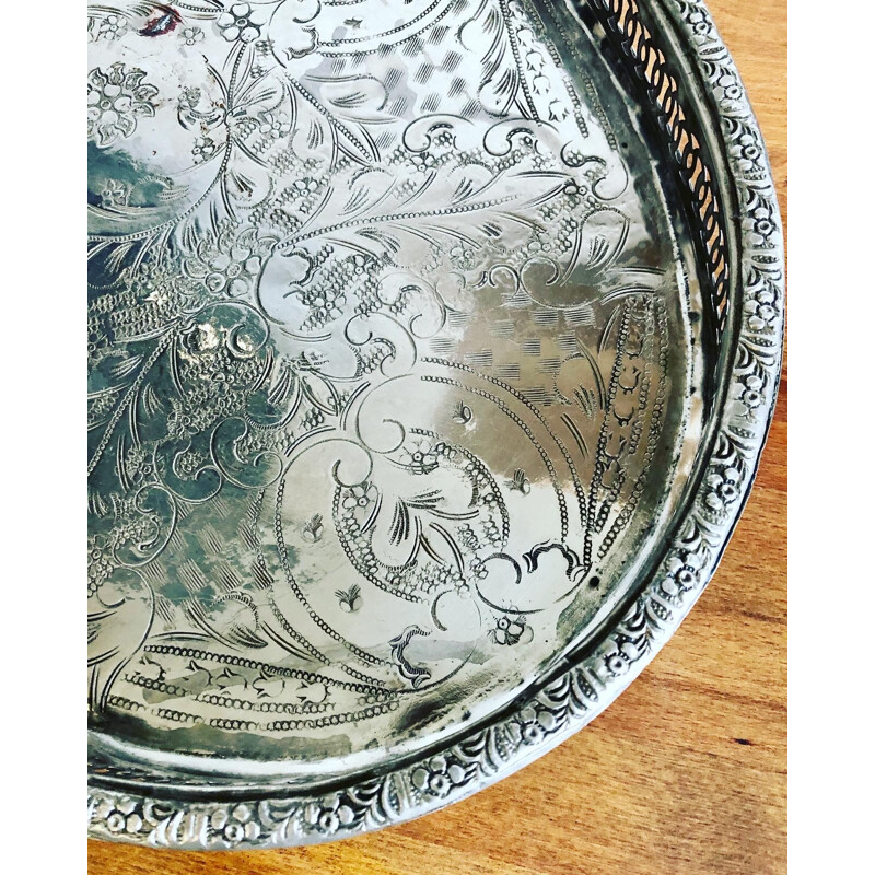 Vintage English silver plated tray