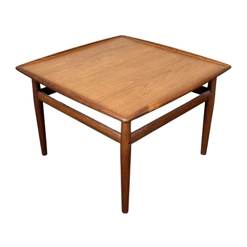 Vintage teakhouten salontafel van Grete Jalk voor Glostrup, 1960