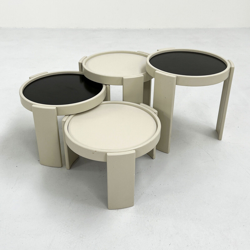 Vintage model 780 nesting tables by Gianfranco Frattini for Cassina, 1960s