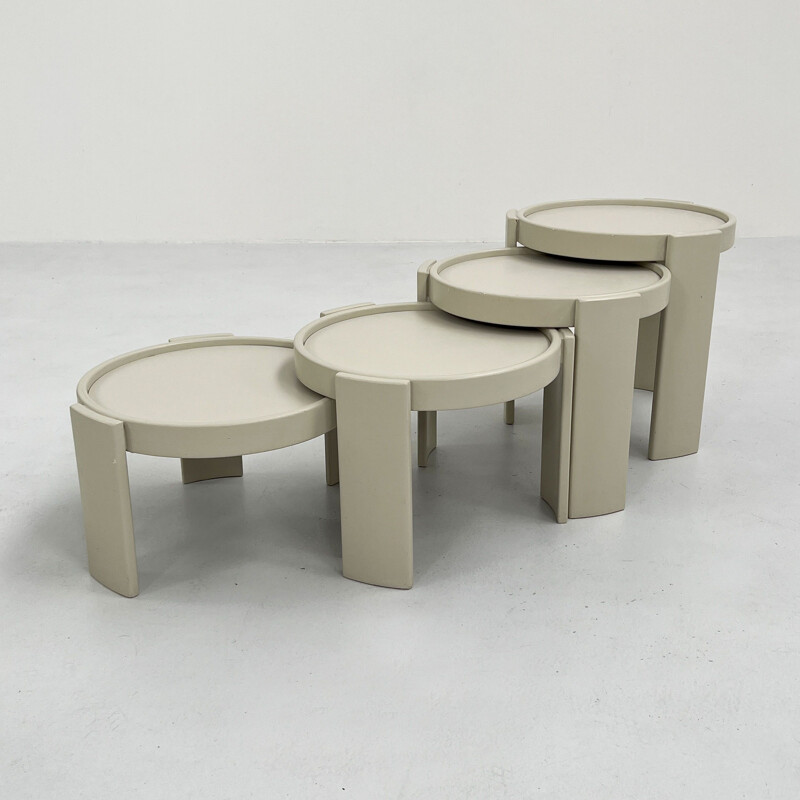 Vintage model 780 nesting tables by Gianfranco Frattini for Cassina, 1960s