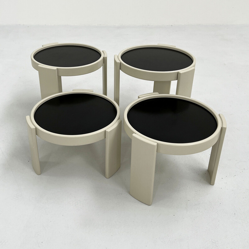 Vintage model 780 nesting tables by Gianfranco Frattini for Cassina, 1960s