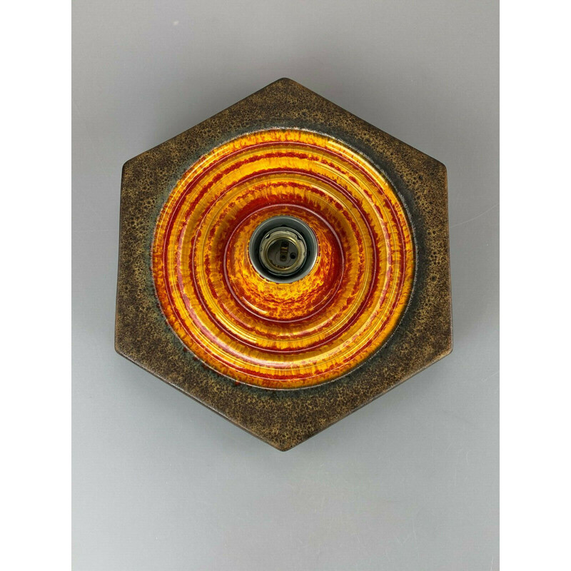 Vintage wall lamp in ceramic, 1960-1970s