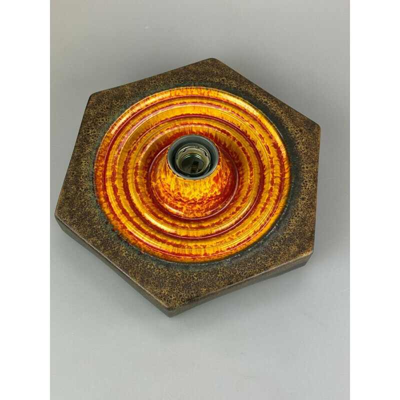 Vintage wall lamp in ceramic, 1960-1970s