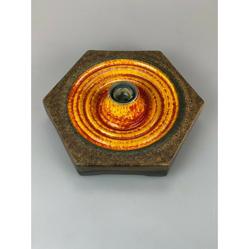 Vintage wall lamp in ceramic, 1960-1970s