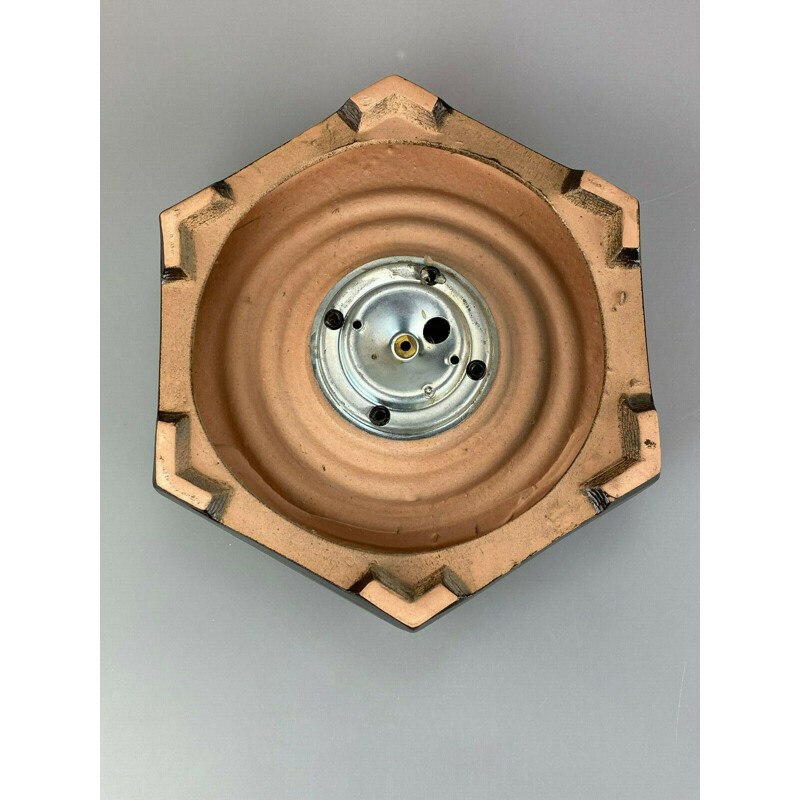 Vintage wall lamp in ceramic, 1960-1970s