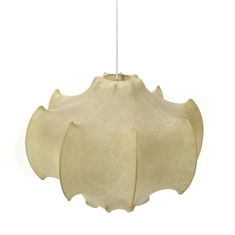 Vintage "Viscontea" cocoon chandelier by Achille and Pier Giacomo Castiglioni for Flos, 1960s
