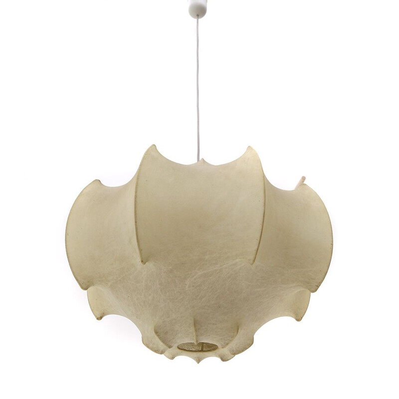 Vintage "Viscontea" cocoon chandelier by Achille and Pier Giacomo Castiglioni for Flos, 1960s