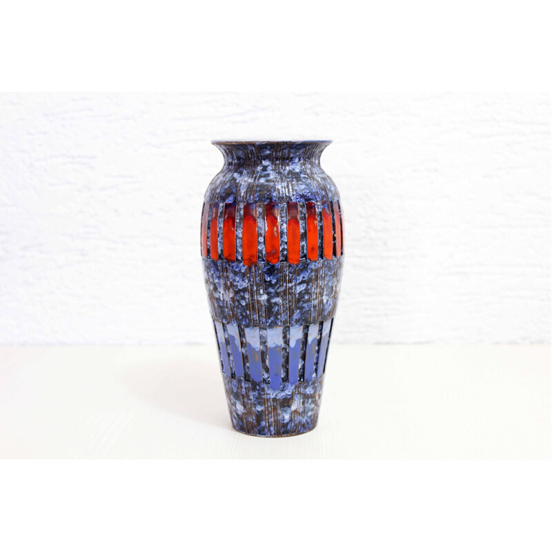 Vintage vase with Mediterranean colors, Italy 1970