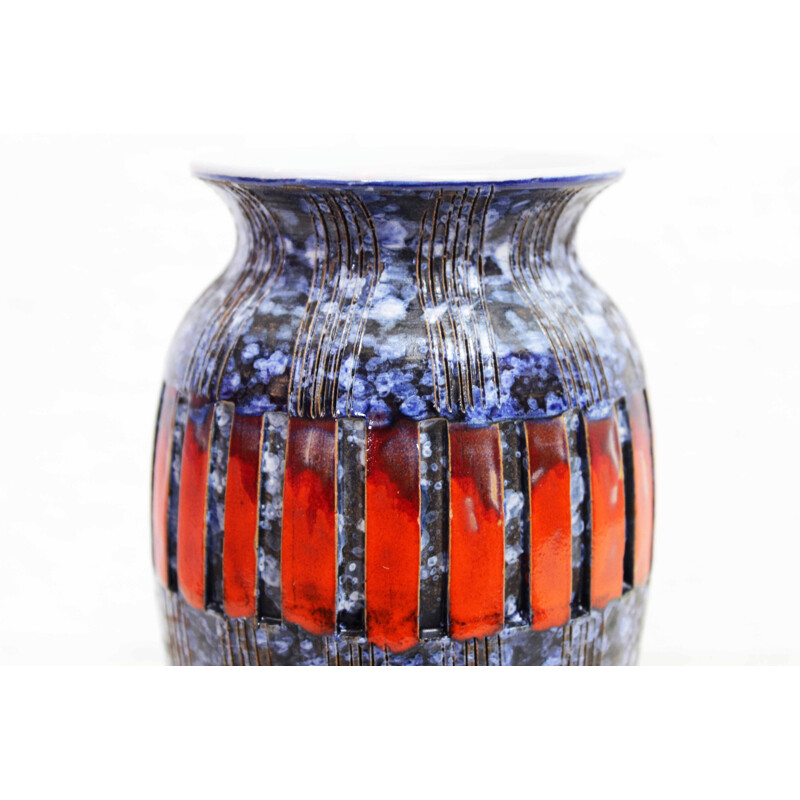 Vintage vase with Mediterranean colors, Italy 1970