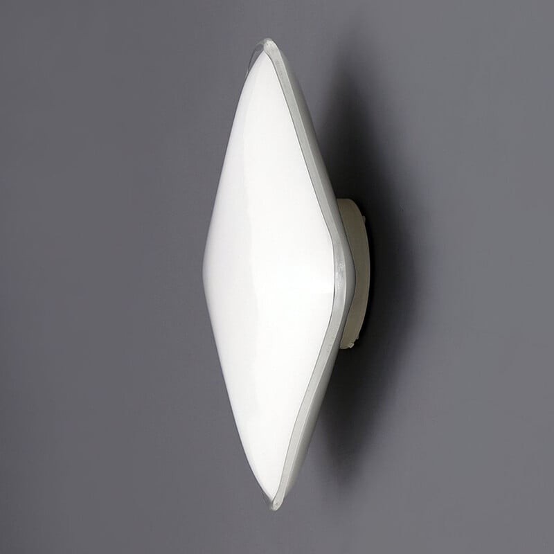 Vintage aluminum wall lamp by Roberto Toso and Renato Pamio for Leucos, 1980s