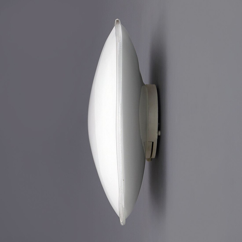 Vintage aluminum wall lamp by Roberto Toso and Renato Pamio for Leucos, 1980s