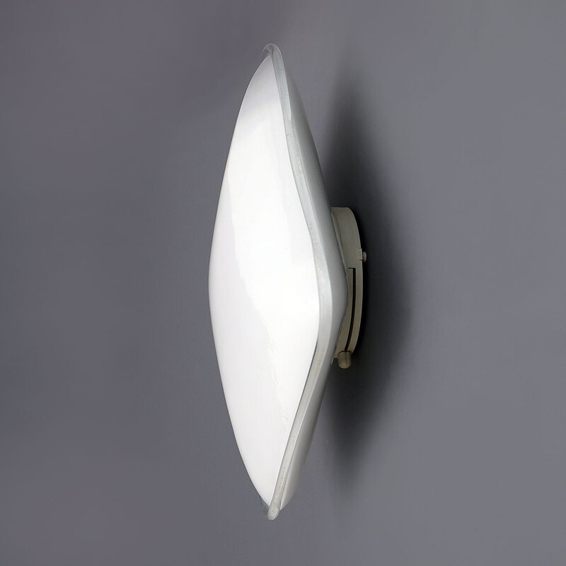 Vintage aluminium wandlamp van Roberto Toso en Renato Pamio voor Leucos, 1980