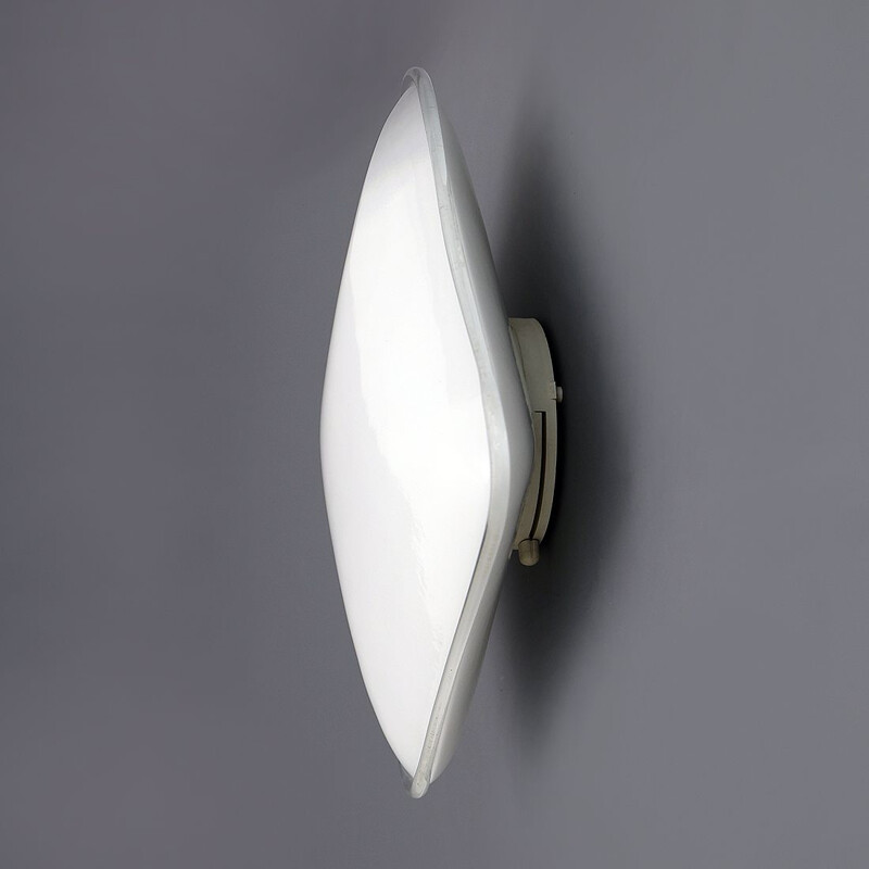 Vintage aluminum wall lamp by Roberto Toso and Renato Pamio for Leucos, 1980s