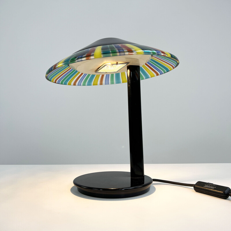 Vintage Murano glass Alò lamp by Mauro Marzollo for Itre, Italy 1980s