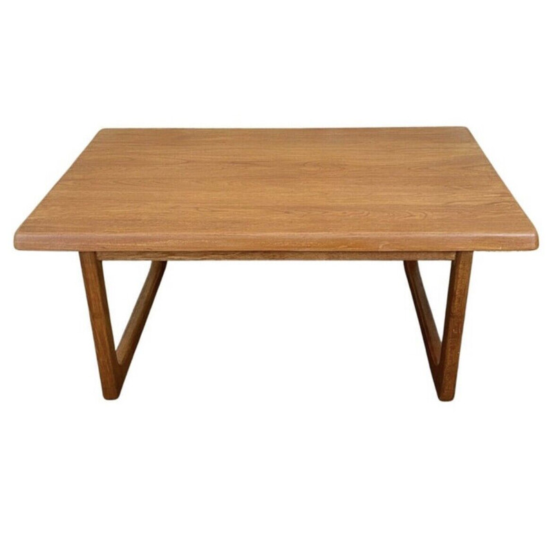 Table basse vintage en teck par Niels Bach, Danemark 1960