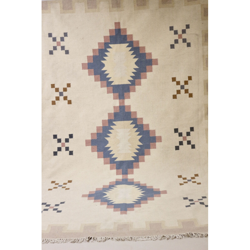 Vintage wool rug, 1970s-1980s