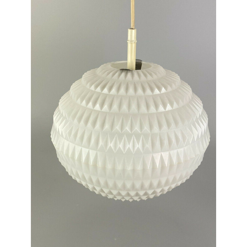 Vintage plastic pendant lamp by Erco, 1960s-1970s