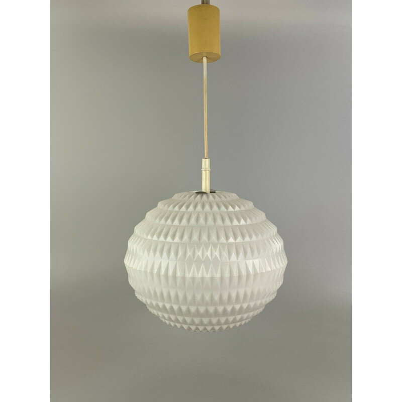 Vintage plastic pendant lamp by Erco, 1960s-1970s