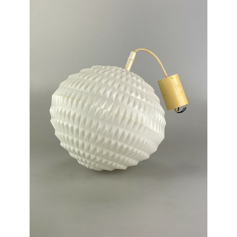 Vintage plastic hanglamp van Erco, 1960-1970