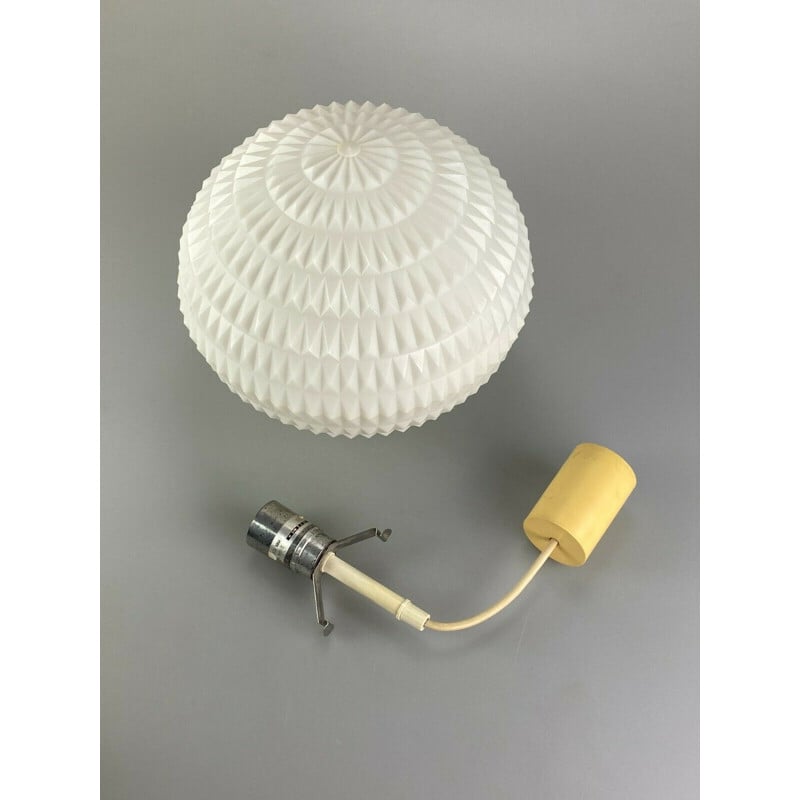 Vintage plastic hanglamp van Erco, 1960-1970