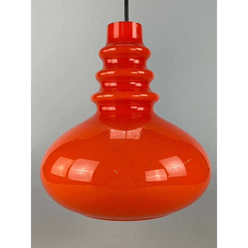 Vintage glass pendant lamp by Peill & Putzler, 1960s-1970s