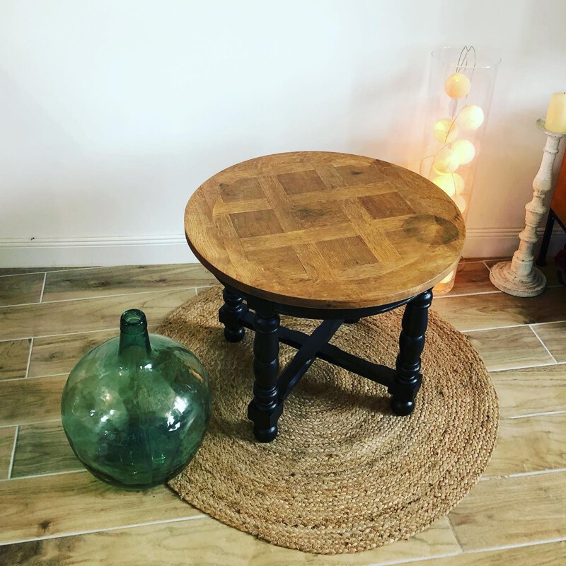 Vintage houten salontafel