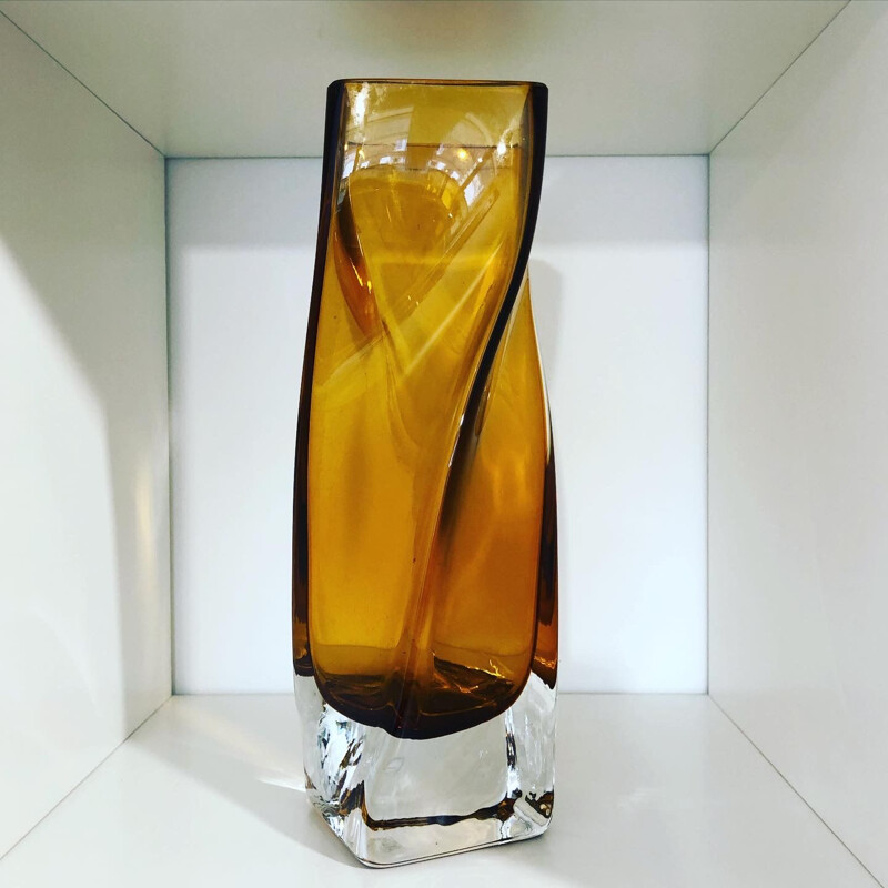 Vase vintage en cristal, Pologne