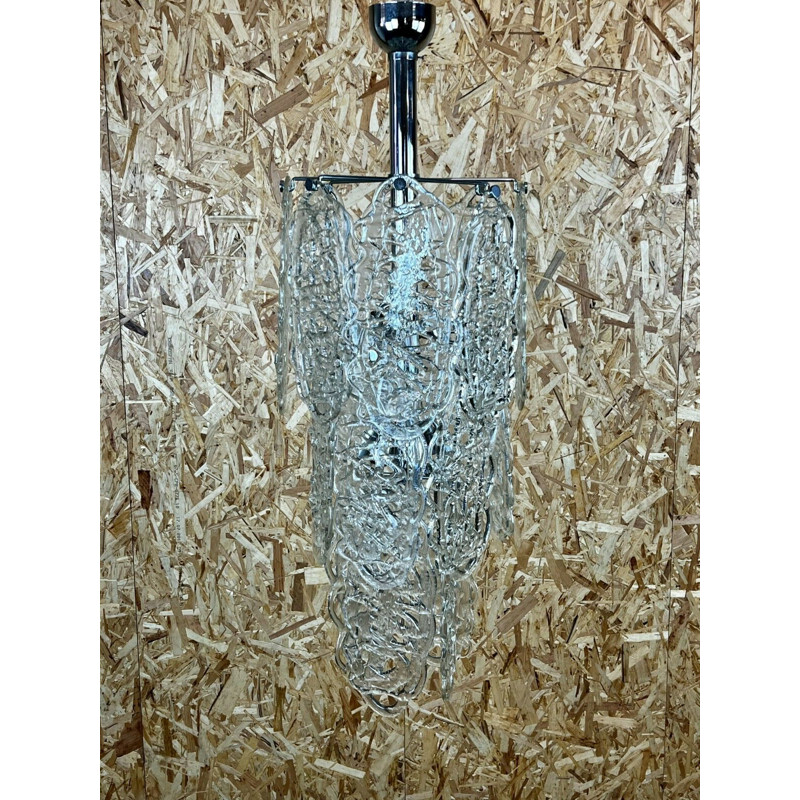 Vintage Murano glass "Ragnatela" chandelier by Av Mazzega, 1960s-1970s