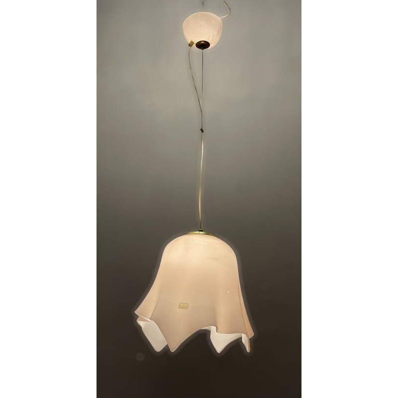 Vintage Murano glass pendant lamp by Vetreria De Mayo