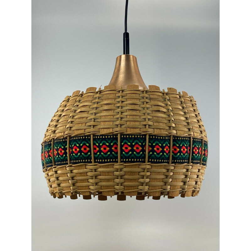 Lámpara de suspensión vintage de Doria, 1960-1970