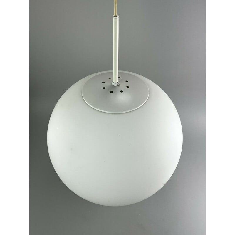 Vintage spherical suspension lamp by Glashütte Limburg, 1960