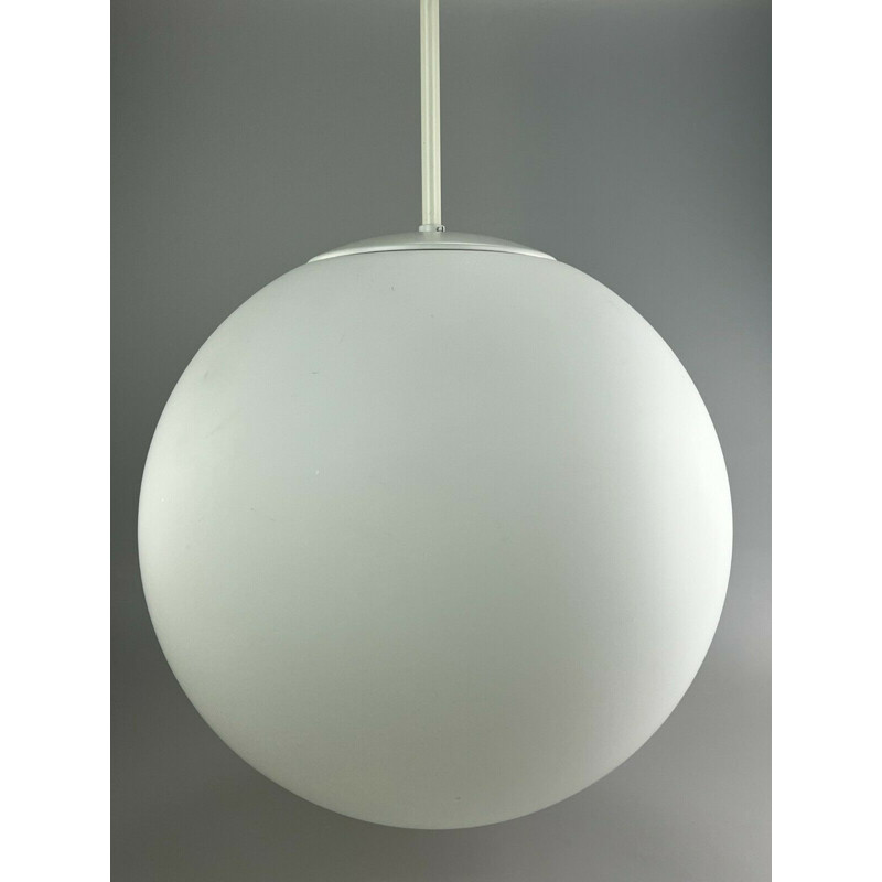 Vintage spherical suspension lamp by Glashütte Limburg, 1960