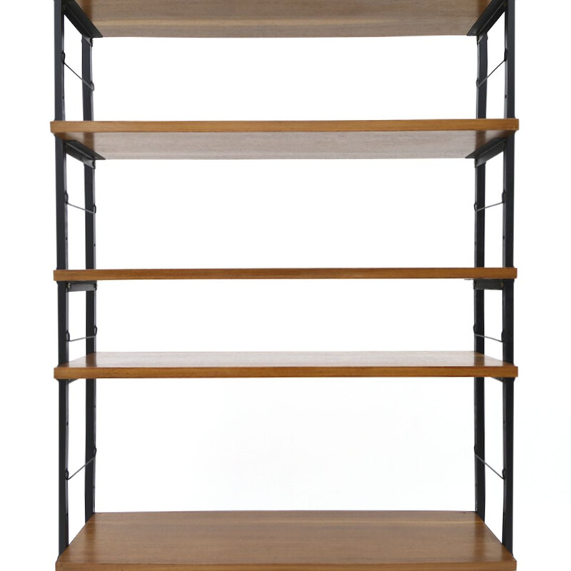 Vintage Italian metal bookcase, 1950