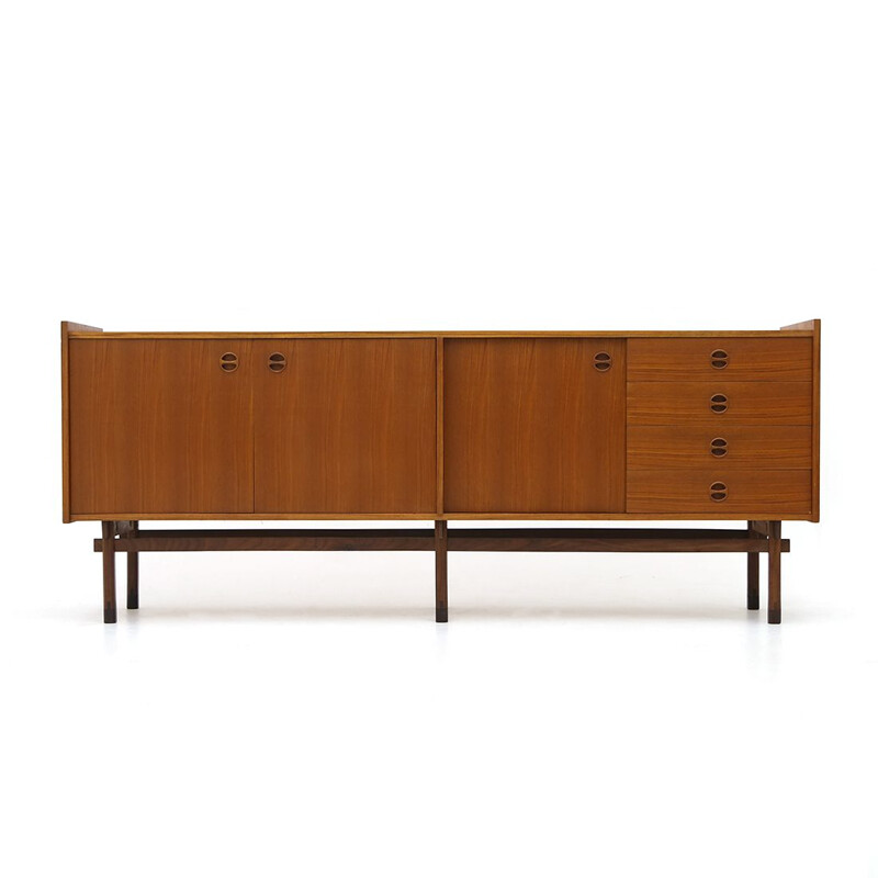 Vintage teak Italian sideboard, 1950s