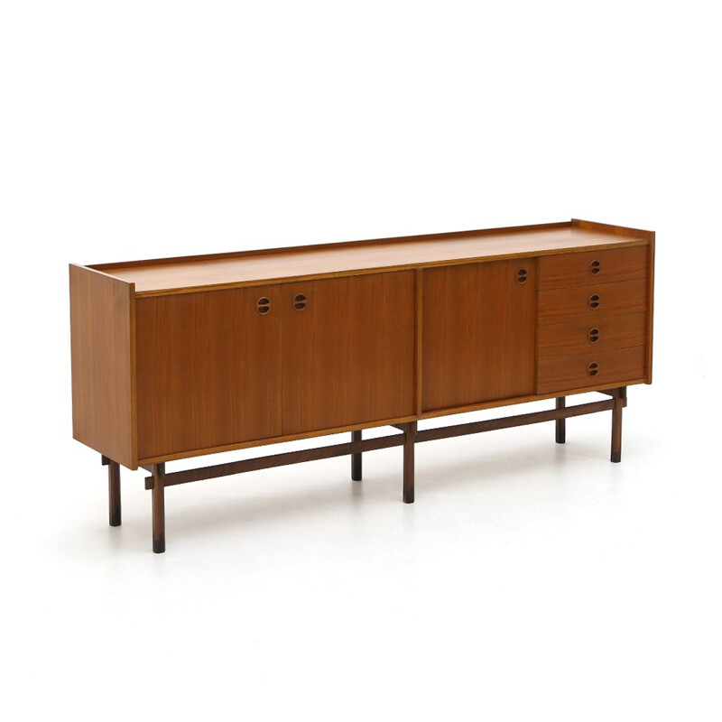 Vintage teak Italian sideboard, 1950s