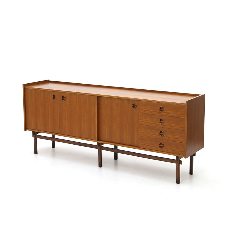 Vintage teak Italian sideboard, 1950s