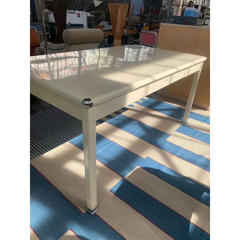 Vintage sheet metal dinning table, United States