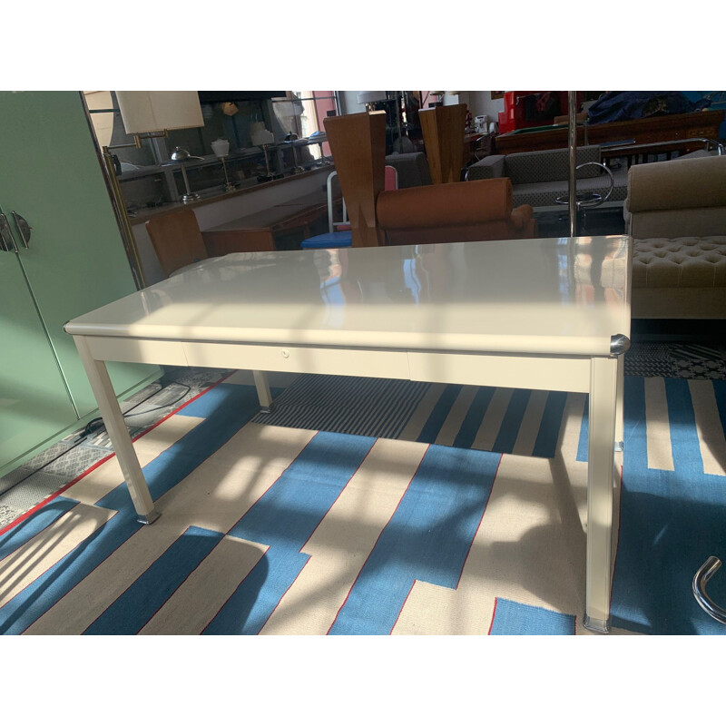 Vintage sheet metal dinning table, United States