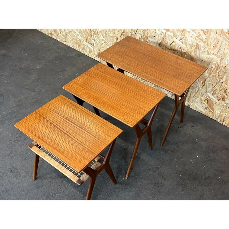 Tables gigognes danoises vintage en teck, 1960-1970