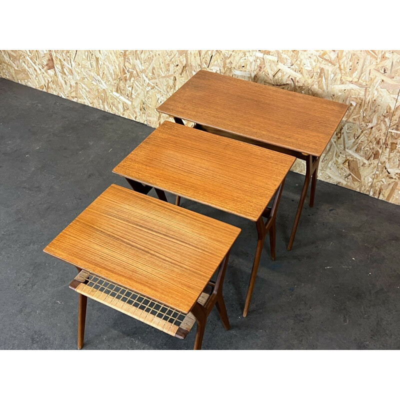 Tables gigognes danoises vintage en teck, 1960-1970