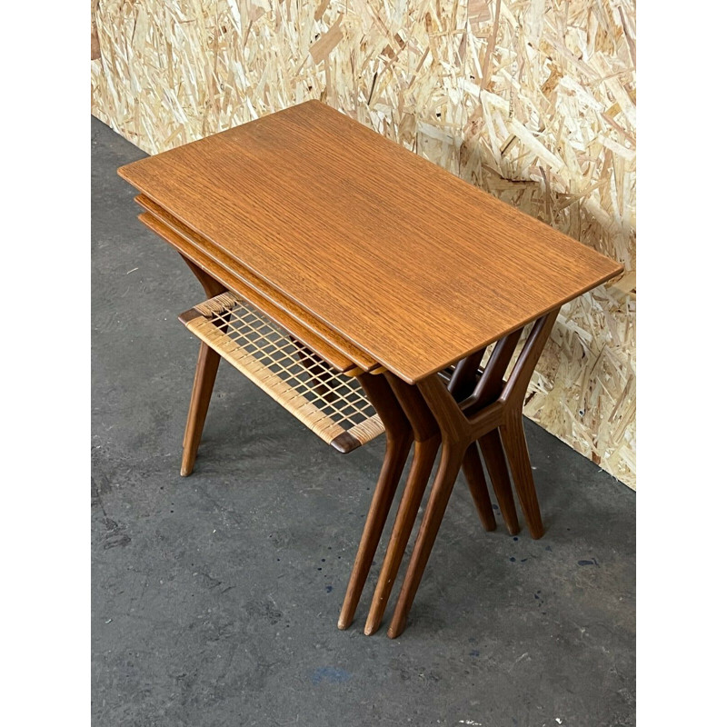 Tables gigognes danoises vintage en teck, 1960-1970