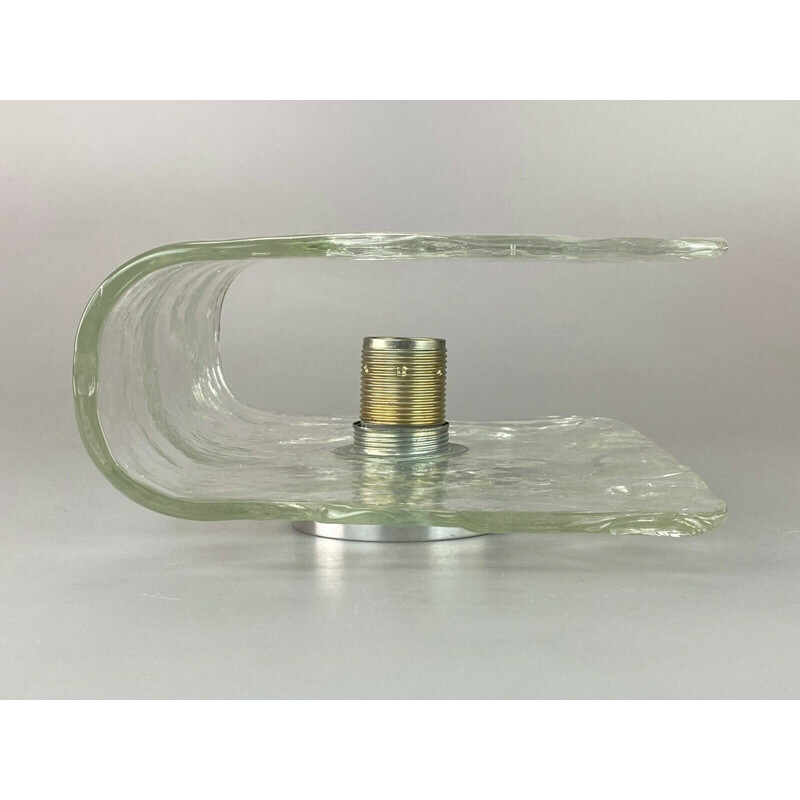 Vintage glass wall lamp by Carlo Nason for Kalmar Franken, 1960