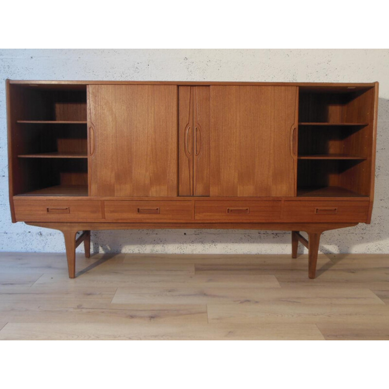 Scandinavian sideboard in teak and rosewood - 1960s