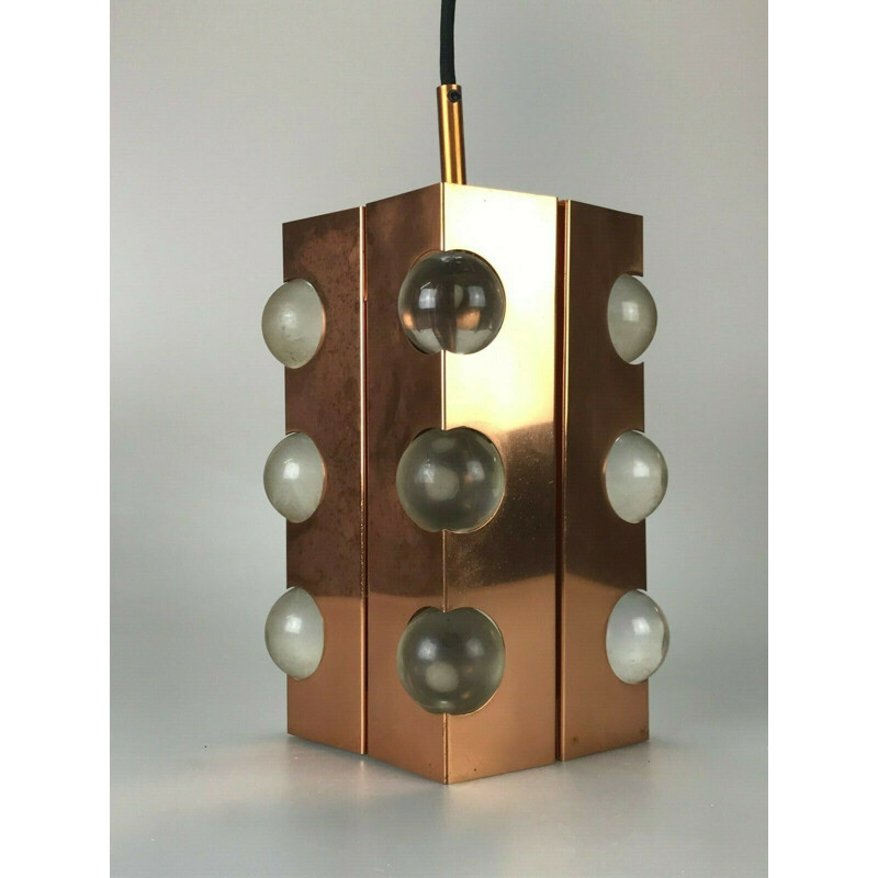 Lámpara de suspensión vintage de Werner Schou para Coronell Elektro, 1960