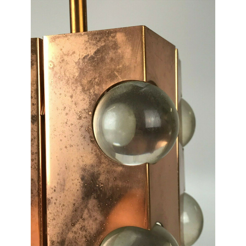 Lámpara de suspensión vintage de Werner Schou para Coronell Elektro, 1960