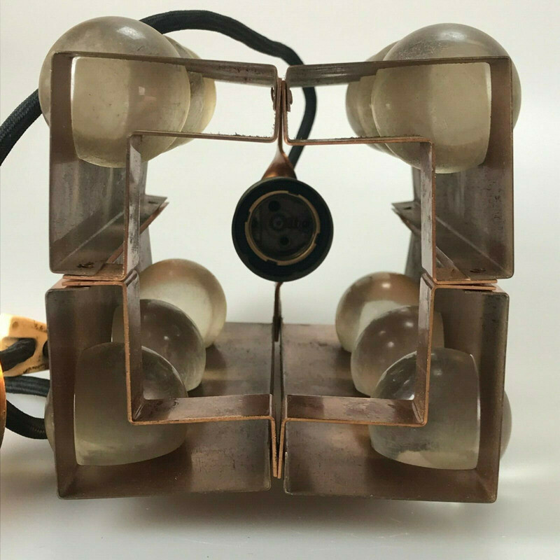 Lámpara de suspensión vintage de Werner Schou para Coronell Elektro, 1960