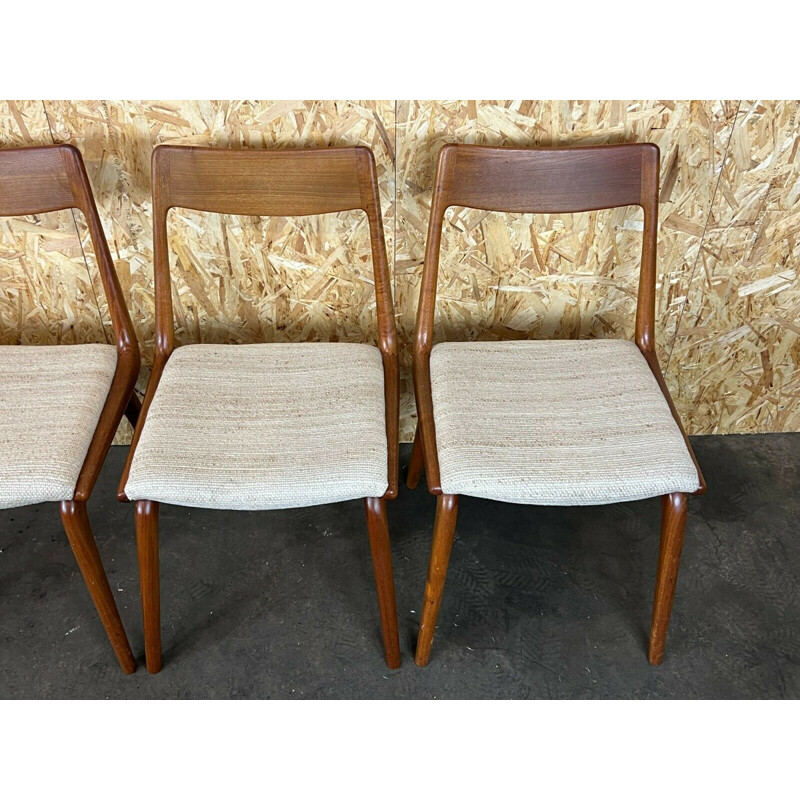 Set of 5 vintage teak Boomerang dining chairs by Alfred Christensen for Slagelse Møbelværk, 1960s-1970s