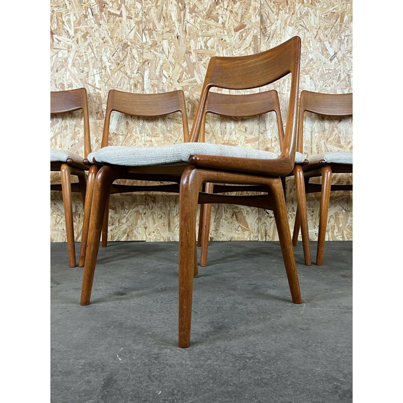 Set of 5 vintage teak Boomerang dining chairs by Alfred Christensen for Slagelse Møbelværk, 1960s-1970s